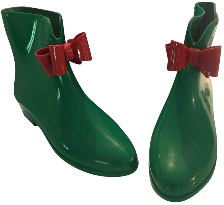 vivienne westwood green metallic boots