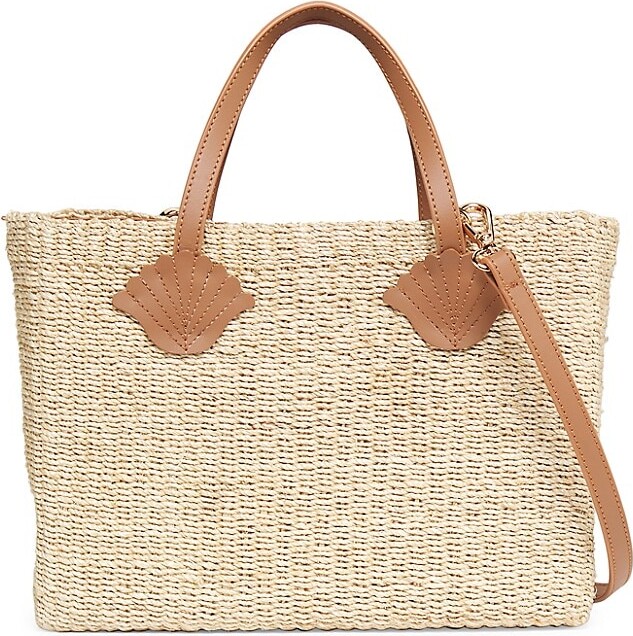Poolside Women's Tropez Mini Straw Tote Bag Natural ShopStyle