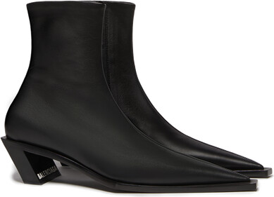 Black Tiaga 45 Ankle Boots in leather