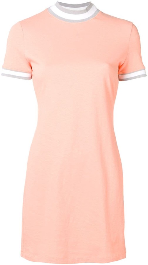 orange tee shirt dress