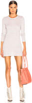 Thumbnail for your product : Alexander Wang T By T by Thin Striped Long Sleeve Tee in Grey & Hot Pink | FWRD