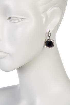 Judith Jack Sterling Silver Priness Crystal & Halo Set Marcasite Drop Earrings