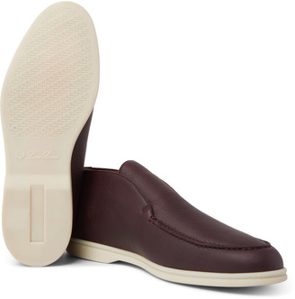 Loro Piana Open Walk Full-Grain Leather Boots