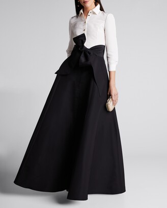 Carolina Herrera Icon Two-Tone Trench Gown - ShopStyle Coats