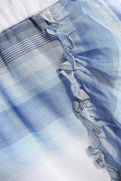Thumbnail for your product : Lemlem Ruffle-trimmed Striped Cotton Skirt