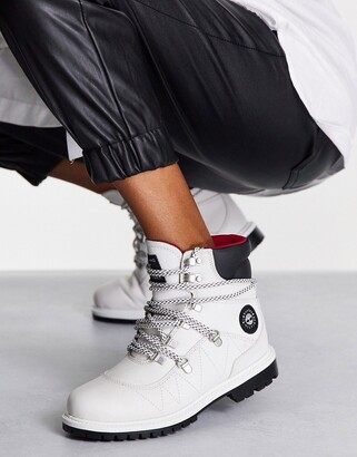 tommy jeans suede lace up hiker boots in black