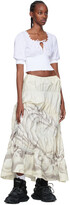 Thumbnail for your product : ERL Off-White Cotton Maxi Skirt