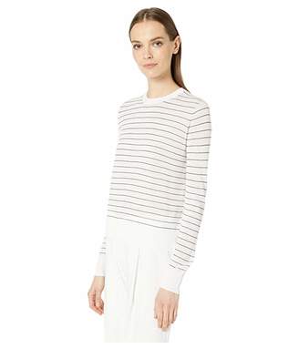 Vince Striped Textured Long Sleeve