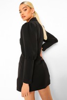 Thumbnail for your product : boohoo Plunge Front Tailored Blazer Dress