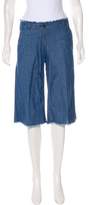 Thumbnail for your product : Michael Kors Mid-Rise Denim Culottes