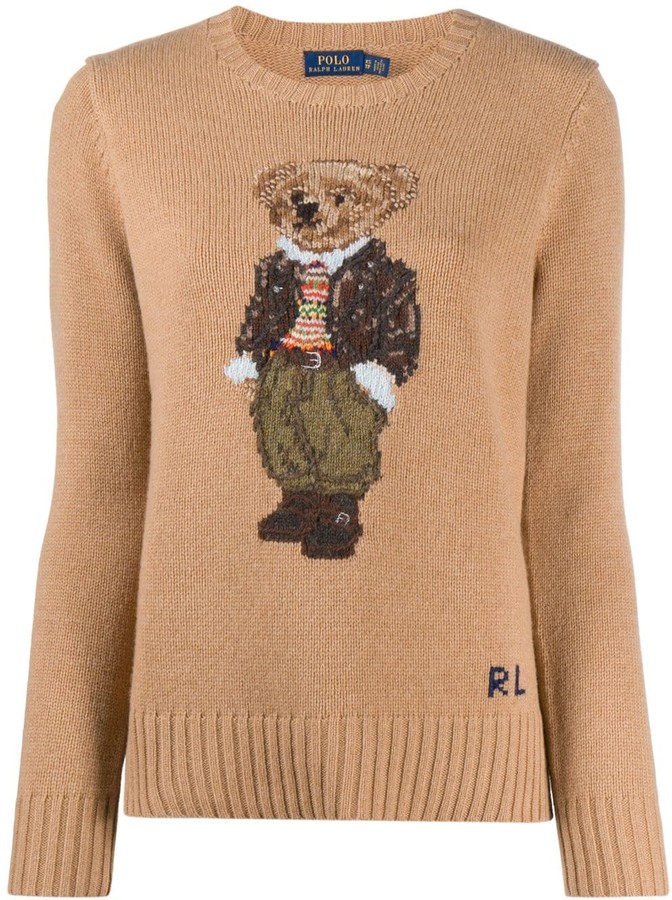 ralph lauren bear sweater women