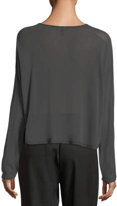 Eileen Fisher Seamless Sleek Funnel-Neck Top, Plus Size