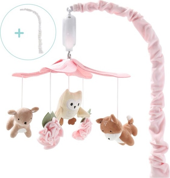 The Peanut Shell ThePeanutshellBabyMusicalCribMobile-LittleForestGirl