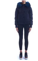Thumbnail for your product : Kenzo Blue Short Parka With Fur Hood