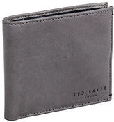 Thumbnail for your product : Ted Baker Men's Grey BRANCHE Exotic Contrast Leather Bifold Luxury Wallet