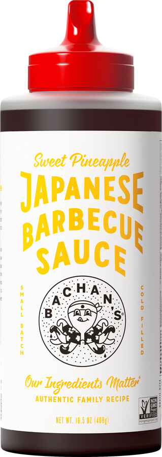Bachan's Sweet Pineapple Japanese BBQ Sauce, 16.5oz Bottle - Bold, Fresh, Umami Flavor