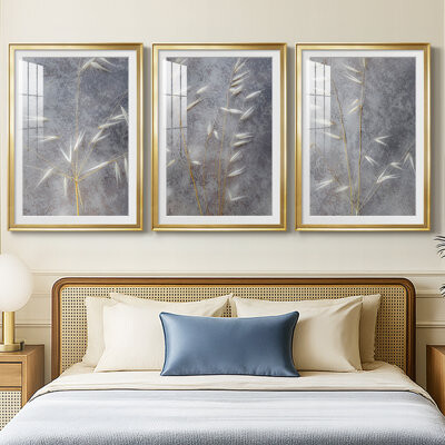 Wildon Home Moonlit Dream I -Custom Framed Premium Print W Matt - 3 Pieces