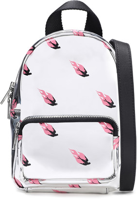 McQ Printed Faux Mirrored-leather Backpack
