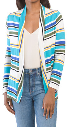 rayon spandex open front cardigan