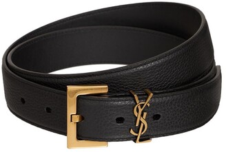 Saint Laurent 3cm Leather Belt