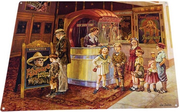 Charlton Home Saturday Matinee Turn Of The 20th Century Old West Art On Metal Print