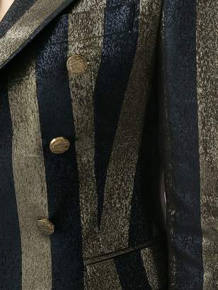 Tagliatore striped metallic blazer