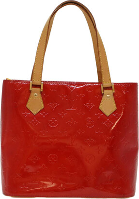 Santa Monica Tote Bag patent leather red ghw – L'UXE LINK