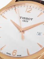 Thumbnail for your product : Tissot T0636103603700 Men's Tradition Date Leather Strap Watch, Dark Brown/White