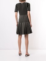 Thumbnail for your product : Twin-Set stripe-detail V-neck dress