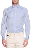 Thumbnail for your product : Stefano Ricci Check French-Cuff Sport Shirt, Light Blue