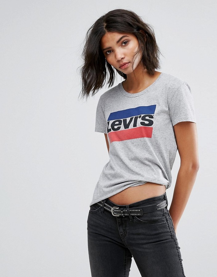 Levi's perfect t-shirt with vintage logo - ShopStyle
