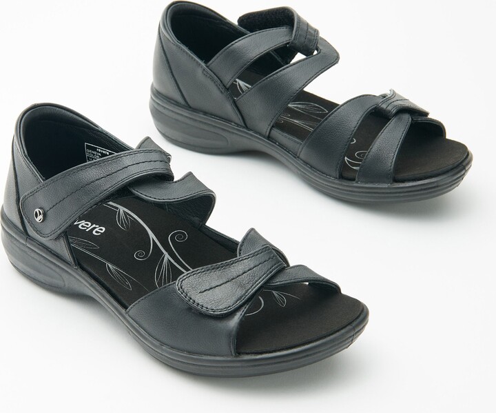 Revere Leather Closed Heel Sandals - Geneva