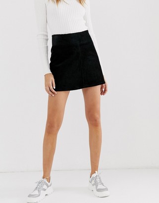 Fashion Monki MONKI A-line Cord Mini Skirt Black BNWOT Size 38 fysoline.vn