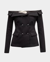 Thumbnail for your product : L'Agence Stephan Off-The-Shoulder Blazer