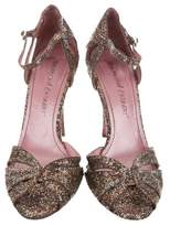 Thumbnail for your product : Jean-Michel Cazabat Glitter Peep-Toe Pumps
