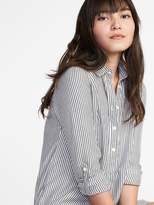 Thumbnail for your product : Old Navy Twill Popover Shirt Dress for Women