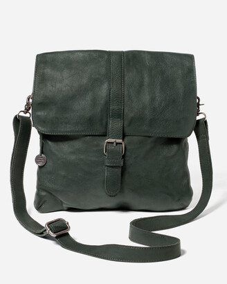 Stitch & Hide Green Leather bags - Berlin Bag
