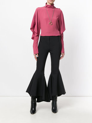 Ellery flared cropped trousers