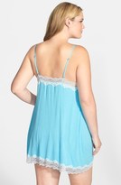 Thumbnail for your product : Nordstrom In Bloom by Jonquil Lace Trim Chemise (Plus Size) (Online Only)
