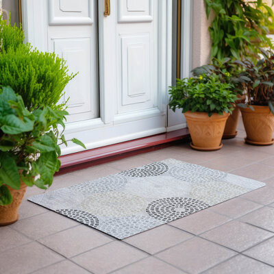 Langley Street™ Malek Indoor/Outdoor Area Rug with Non-Slip Backing