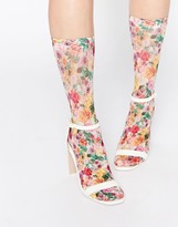Thumbnail for your product : Emilio Cavallini Printed Multicolour Roses Ankle Socks