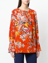 Thumbnail for your product : Dvf Diane Von Furstenberg Tie Neck Floral Printed Blouse