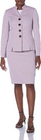 Thumbnail for your product : Le Suit Women's Button Front Novelty Jacket Skirt Suit Set