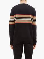Thumbnail for your product : Burberry Striped Cashmere Sweater - Mens - Black