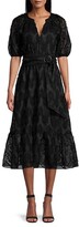 Thumbnail for your product : Shoshanna Caricia Embroidered Puff-Sleeve Dress