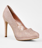 Thumbnail for your product : New Look Glitter Platform Stiletto Courts