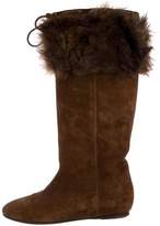 Thumbnail for your product : Ralph Lauren Collection Suede Knee-High Boots