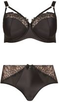 Thumbnail for your product : Evans Hollie Black Harness Balcony Bra