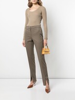 Thumbnail for your product : Polo Ralph Lauren Scoop-Neck Metallic-Knit Top
