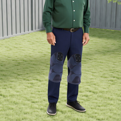 YYBUSHER 2-Pack Knee Massager With Heat & Vibration, Adjustable Straps, Portable Pain Relief For Knees, Shoulders & Joints